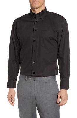 Nordstrom Men's Shop Classic Fit Non-Iron Dress Shirt in Black