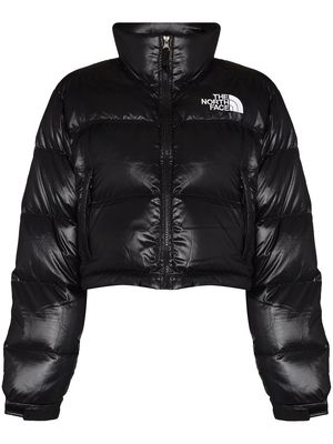 The North Face Nuptse cropped puffer jacket - Black