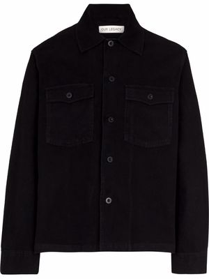 Our Legacy Evening brushed shirt jacket - Black