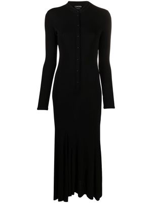 TOM FORD pleated shirdress - Black