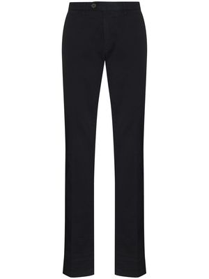Canali low-rise straight-leg trousers - Blue