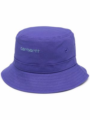Carhartt WIP embroidered-logo bucket hat - Purple