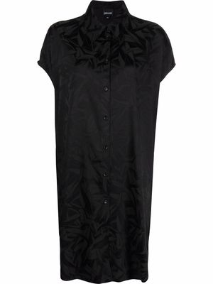 Just Cavalli jacquard shirt dress - Black