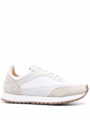 Spalwart panelled lace-up sneakers - White
