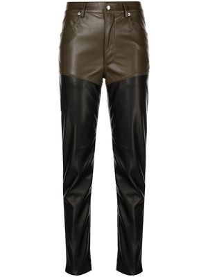 Eckhaus Latta skinny two-tone trousers - Black