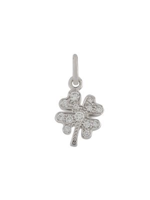 Dodo 18kt white gold Four-leaf Clover diamond charm - Silver