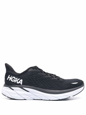 Hoka One One logo-print lace-up trainers - Black