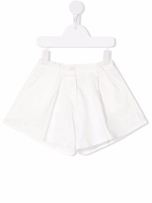 Zhoe & Tobiah flared-design shorts - White