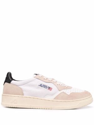 Autry logo panelled trainers - White