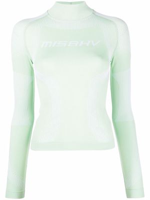 MISBHV turtle-neck fitted top - Green