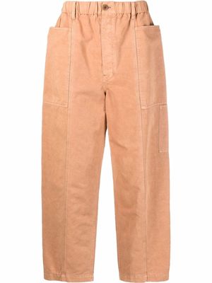 Lemaire mid-rise wide-leg trousers - Brown