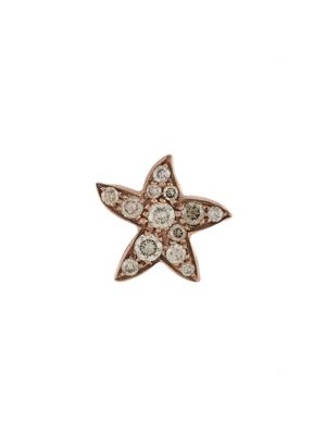 Dodo 9kt rose gold diamond Star single stud earring