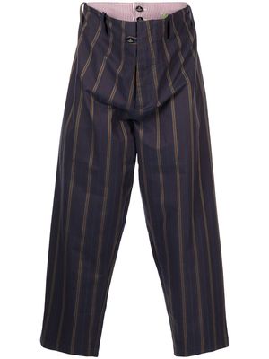Vivienne Westwood Alien striped trousers - Blue