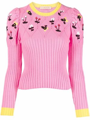 CORMIO Oma 2.0 floral-embroidered jumper - Pink