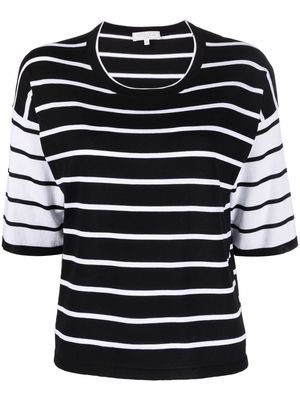 Antonelli stripe-print cotton T-shirt - Black