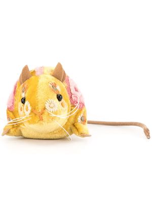 Anke Drechsel embroidered Mouse toy - Yellow