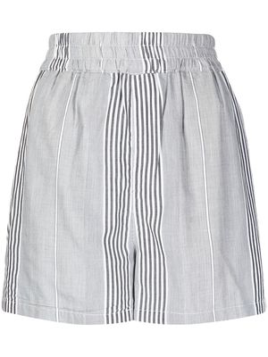 RtA striped fitted shorts - Grey