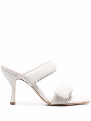 GIABORGHINI double-strap leather mules - Grey