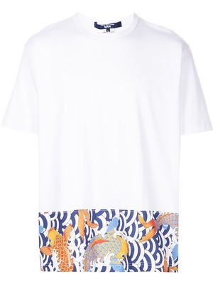 Junya Watanabe fish-print T-shirt - White