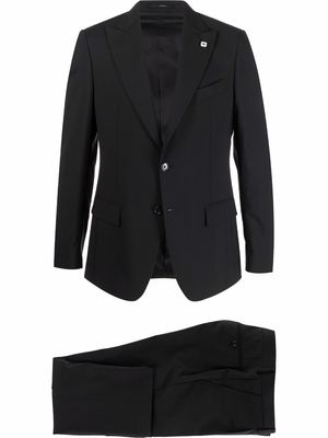 Lardini single-breasted suit - Black