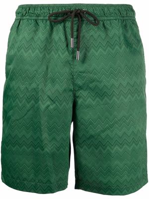 Missoni zig-zag print swim shorts - Green