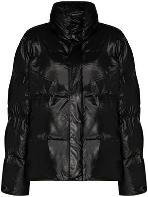 Rains boxy-fit puffer jacket - Black