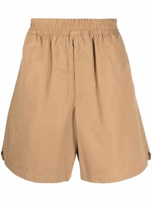 Bottega Veneta elasticated cotton shorts - Neutrals