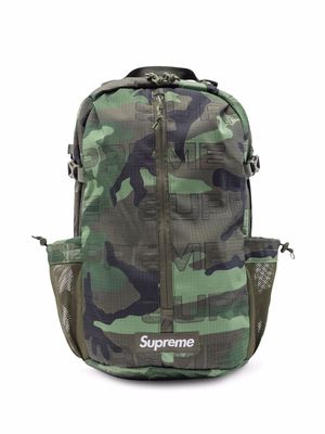 Supreme logo-print backpack "FW21" - Green
