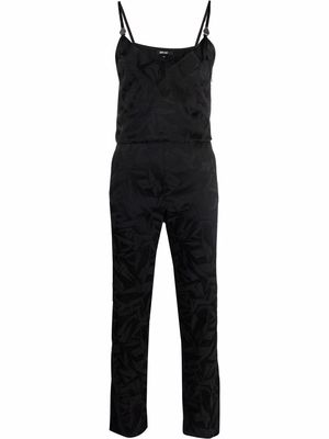 Just Cavalli jacquard-pattern jumpsuit - Black