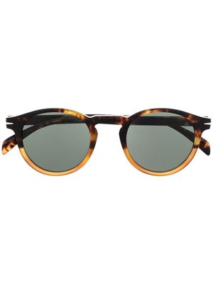 Eyewear by David Beckham tortoiseshell round frame sunglasses - Brown