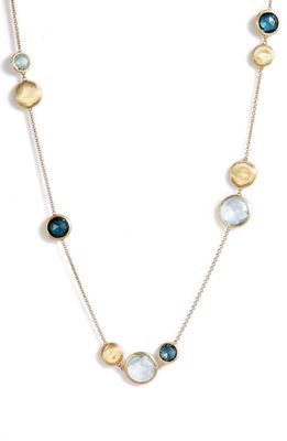 Marco Bicego Marco Biecego Jaipur 18K Yellow Gold London Blue Topaz Necklace in Yellow Gold/Swiss Blue Topaz