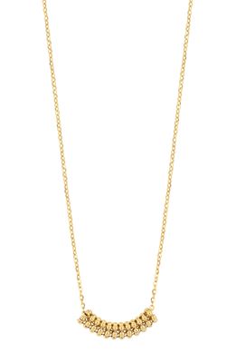 Bony Levy 14K Gold Beaded Barrel Pendant Necklace in 14K Yellow Gold