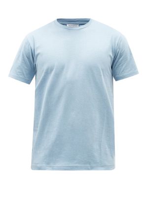 Sunspel - Riviera Organic-cotton Jersey T-shirt - Mens - Blue