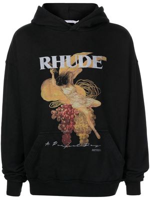 Rhude A Perfect Day cotton hoodie - Black