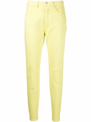 ICON DENIM Naomi high-waisted skinny jeans - Yellow