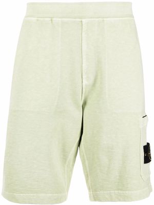 Stone Island Compass-patch track shorts - Green
