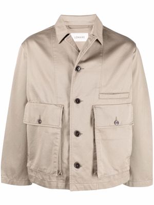 Lemaire button-down shirt jacket - Neutrals