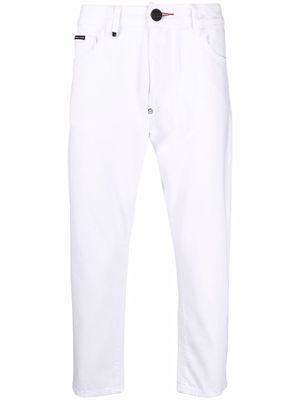 Philipp Plein Detroit-fit straight-leg jeans - White