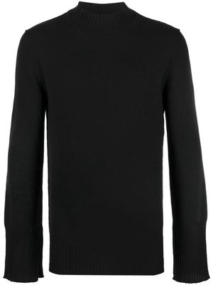 Rick Owens turtleneck knitted long-sleeve jumper - Black