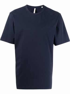 Sunflower crew-neck cotton T-shirt - Blue