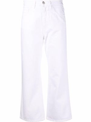ICON DENIM Chloe high-waisted cropped jeans - White