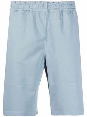 Z Zegna elasticated-waist cotton track shorts - Blue