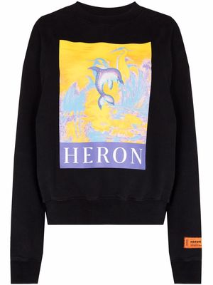 Heron Preston abstract-print sweatshirt - Black