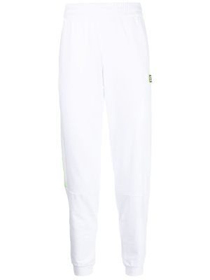 Ea7 Emporio Armani logo-tape track pants - White