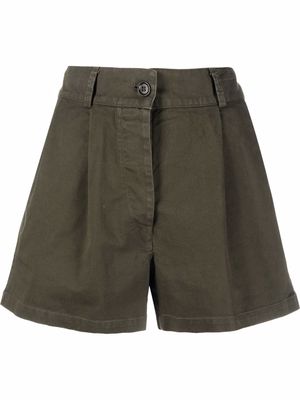 ASPESI high-waist wide-leg shorts - Green