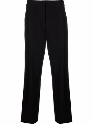 Emporio Armani pleat-detail two-pocket tailored trousers - Black