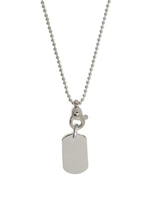 Martine Ali dog-tag necklace - Silver
