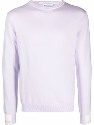 Manuel Ritz long-sleeve fine knit jumper - Purple
