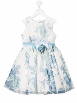 Mimilù floral-print sleeveless dress - White