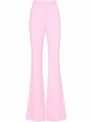 Alex Perry Renee high-rise flared trousers - Pink